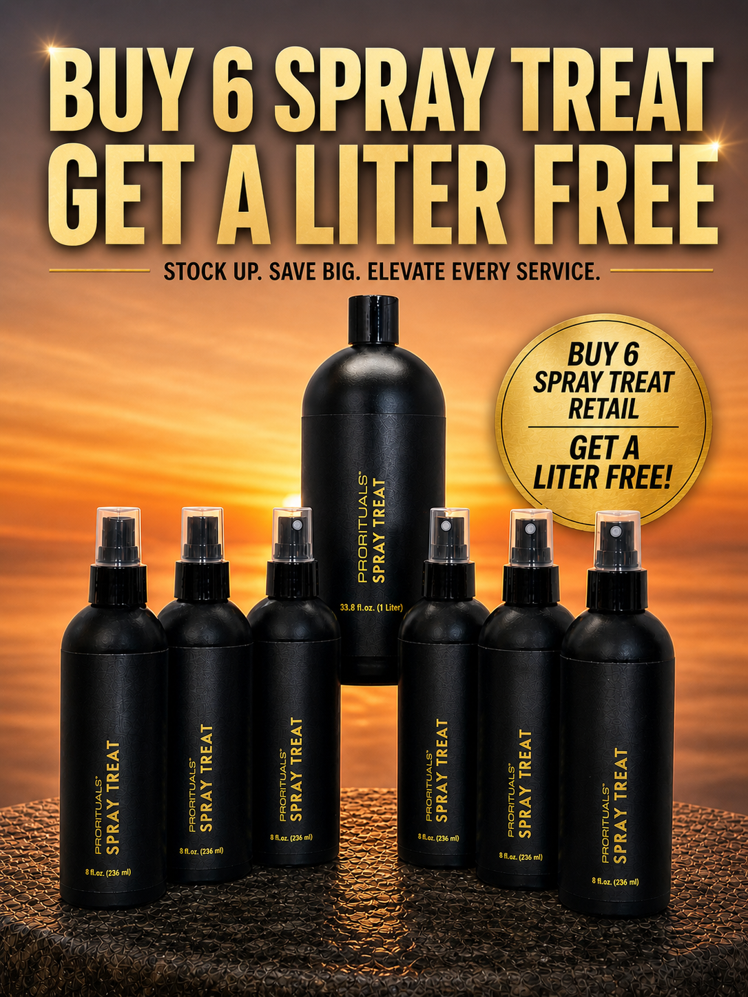 Buy 6 Spray Treat Retail and Receive a Liter for Free