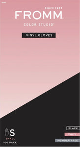 Fromm Black Vinyl Powder-Free Gloves