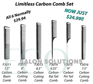 Fromm Limitless Carbon Comb Set - 6 Carbon Comb Pack