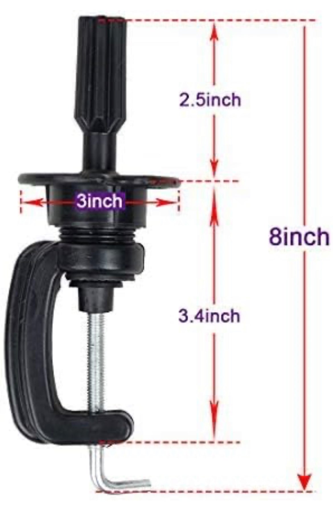 Wig and Manikin Table Clamp Stand