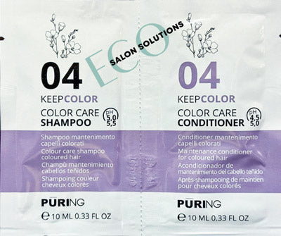 Puring 04 Keep Color Shampoo & Conditioner Packets (0.33oz)