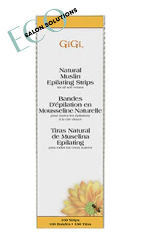 GiGi - Large Natural Muslin Epilating Strips 0610 - 100 Strips