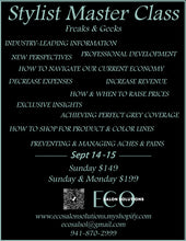 Load image into Gallery viewer, Stylist Master Class (Freaks &amp; Geeks) - Sept 14th &amp; 15th, 2025 (Sarasota)