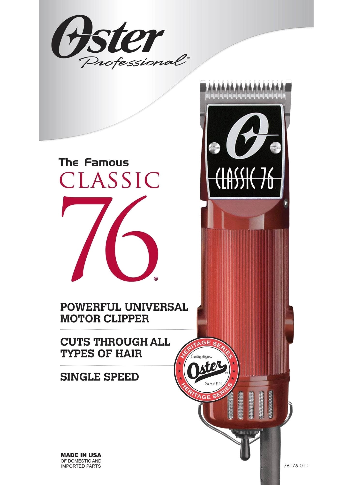 Oster - Classic 76 Clipper with Detachable Blade