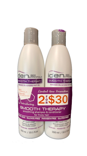 Iden Smooth Therapy Shampoo and Conditoner Set - 10.1 oz