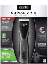 Load image into Gallery viewer, Andis Supra ZR II Cordless Detachable Blade Clipper w/Removable Blade #79005