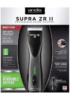 Andis Supra ZR II Cordless Detachable Blade Clipper w/Removable Blade #79005