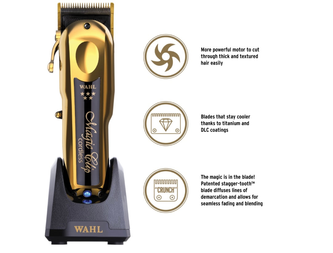 Wahl 5 Star Gold Cordless Magic Clip - 8148-700