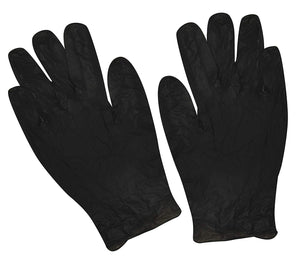 ColorTrak Disposable Powder-Free Vinyl Gloves Black 100pk