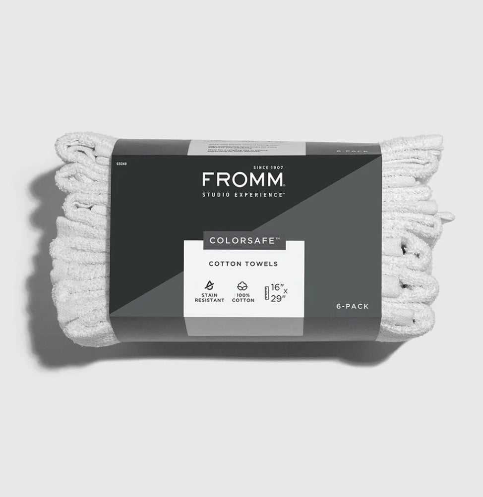 Fromm 100% Cotton Colorsafe Towels - 6 Packs