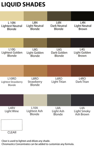 Chromastics - Color Shades (Liquids) 2oz
