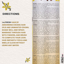 Load image into Gallery viewer, (re)Fresh Dry Shampoo - Sweet Vanilla 11.55oz