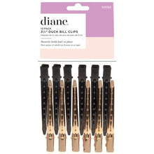 Load image into Gallery viewer, Diane Duck Bill Clips - 3.5&#39;&#39; Gold &amp; Black - 12 Pack